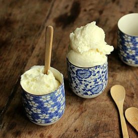 Creamy Vanilla Limoncello Ice Cream
