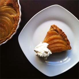 Brandy Pear Frangipane Tart