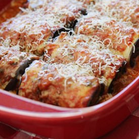 Eggplant Rollatini with Spinach