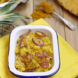 Curried Rice with Pinneapple