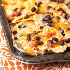 Black Bean & Cheese Nachos