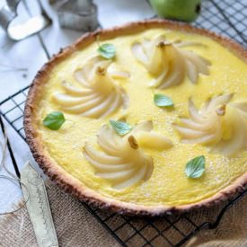 Cheese Tart with Pears