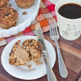 Baked Pumpkin Oatmeal Cups