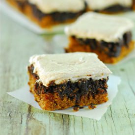 Pumpkin Nutella Swirl Bars