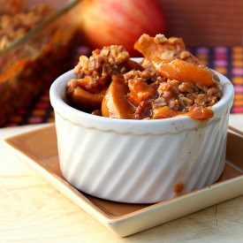 Spiced Apple Peach Crisp