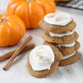 Pumpkin Cookies + Brown Butter Icing