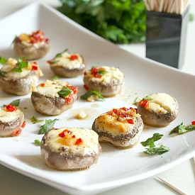 Boursin Stuffed Mushrooms