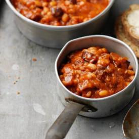 Baked Beans on Soda Bread