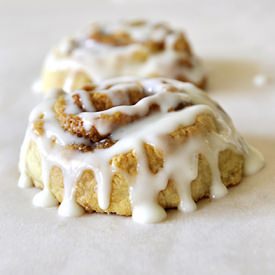 Yogurt Glazed Quick Cinnamon Rolls