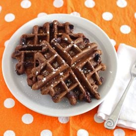 Double Chocolate Pumpkin Waffles