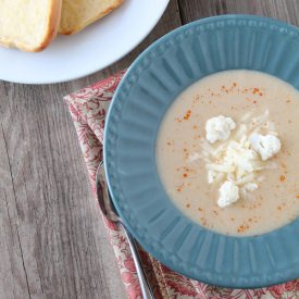 White Cheddar Cauliflower Soup