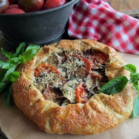Tomato and Eggplant Galette
