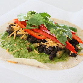 Smoky Black Bean Wrap