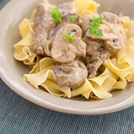 Creamy Beef Stroganoff