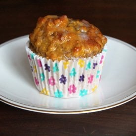 Pumpkin Muffins with Vanilla Glaze