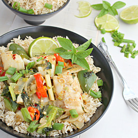 Thai Basil Fish Stir Fry