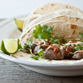 Peanut Butter Steak Tacos