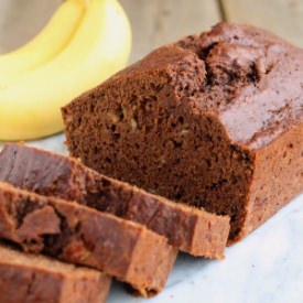 Reduced Fat Chocolate Banana Bread