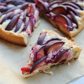 Plum and Almond Cream Tart