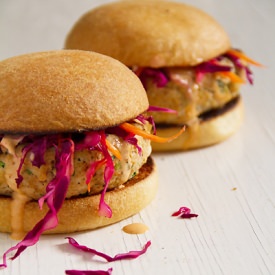 Sriracha Turkey Burgers
