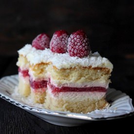 Coconut-Raspberry Cake