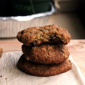 Honey Oat Chocolate Chip Cookies
