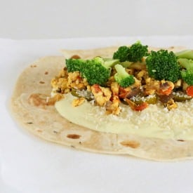 Tempeh Scramble Jalapeno Popper Wrap