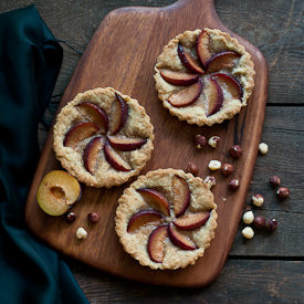 Hazelnut Plum Tarts