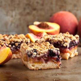 Peach Blueberry Crumb Bars