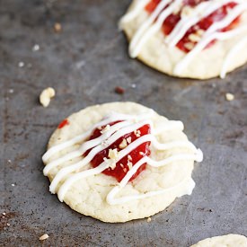 Almond & Raspberry Jam Cookies