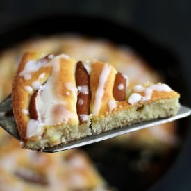 Pear Cake with Lemon Glaze