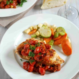 Chicken with Tomato-Herb Pan Sauce
