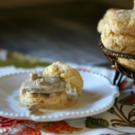 Lightened Biscuits & Sausage Gravy