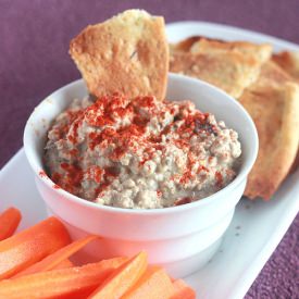 Roasted Eggplant Dip- Baba Ghanoush