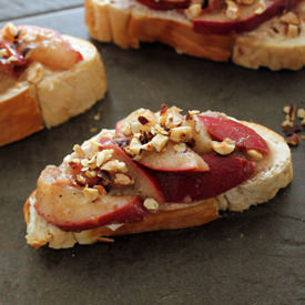 Cardamom Rose Pear Tartine