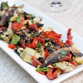Mushroom, Artichoke and Red Pepper