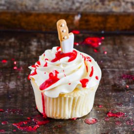 Dexter Blood Spatter Cupcakes