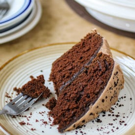 Mocha Cake with Hazelnut Frosting