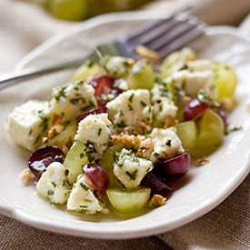 Sheep Milk Cheese, Grapes & Walnuts