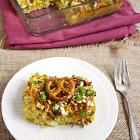 Pretzel & Honey Mustard Casserole