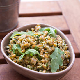 Spelt Bowl with Almond & Pesto