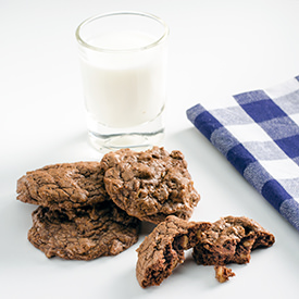 Deep Dark Chocolate Cookies