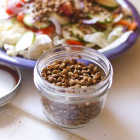 Bacon Lentil Crunchies