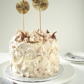 Hazelnut Meringue Cloud Cake