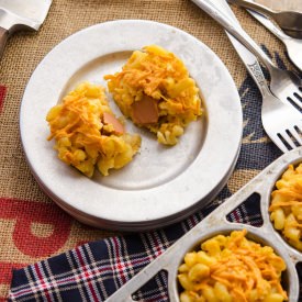 Mac ‘n’ Cheese Veggie Dog Bites