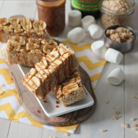 Bananas Foster Rice Krispie Treats