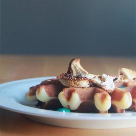 Cake Batter Waffles