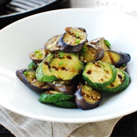 Grilled Eggplant and Zucchini