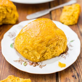 Honey Butter Pumpkin Dinner Rolls