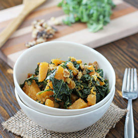Mustardy Kale & Butternut Squash